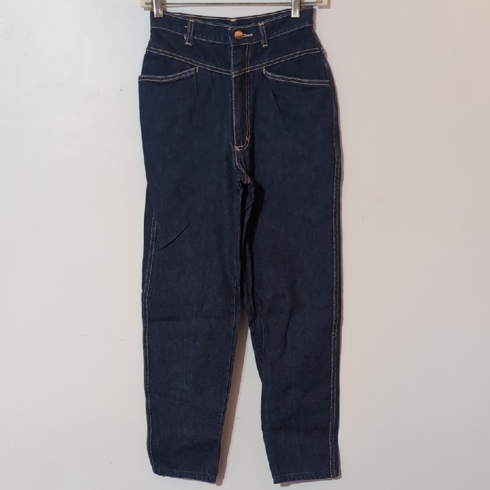 Vintage 80s PS Gitano High-Waisted Dark Blue Jeans